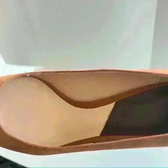 MANGO SUEDE BROWN KITTY HEELS WOMEN  SHOES SIZE 39 - Picture 16 of 16